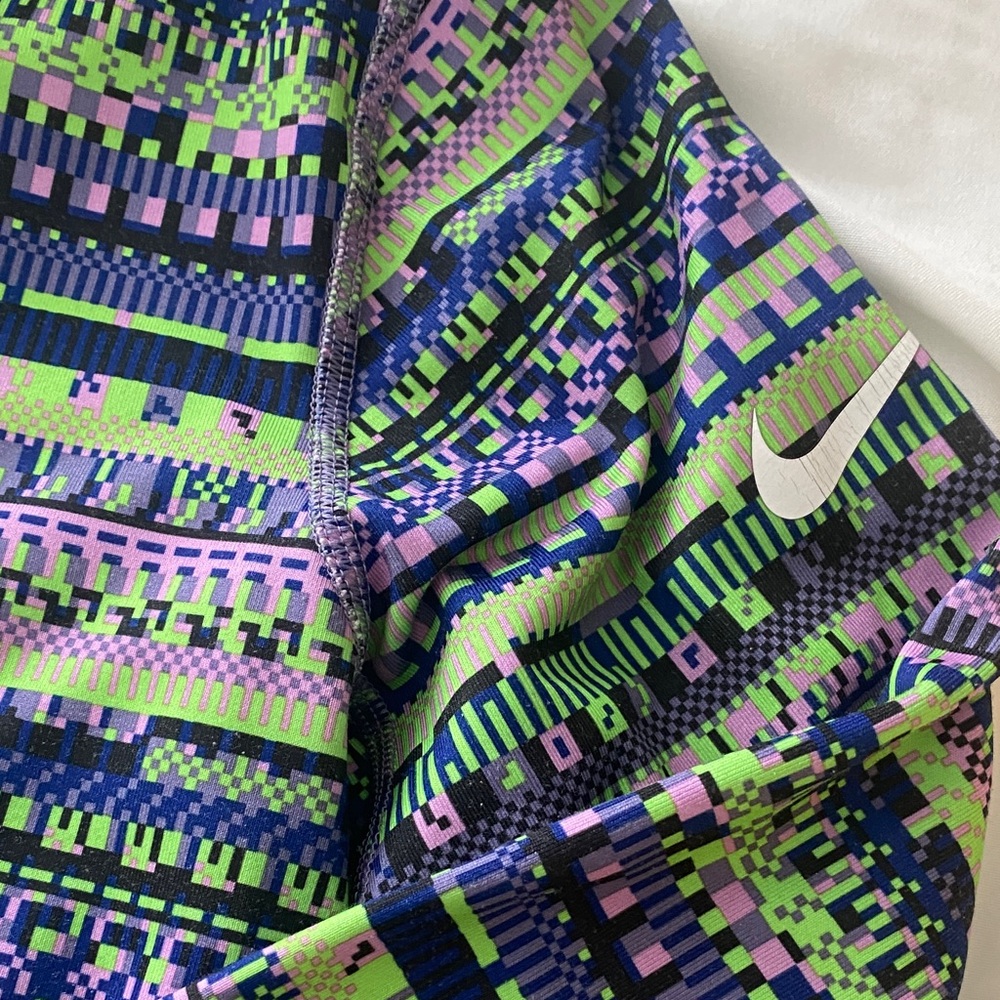 Nike Multicolor Patterned Varsity Jacket Size L - image 2